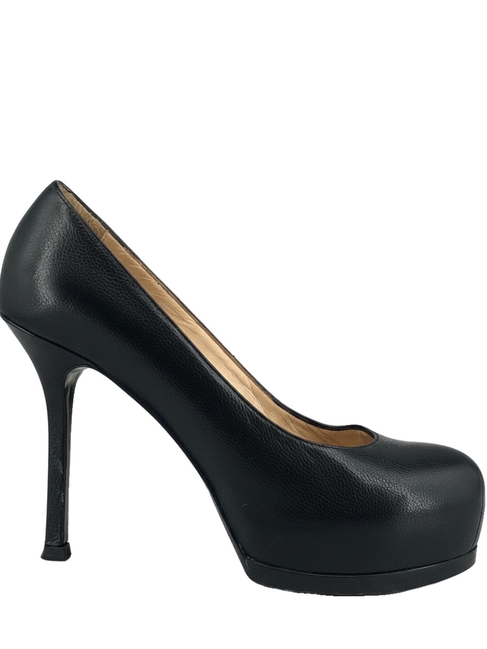 🛍️Saint Laurent YSL Authentic Tribtoo Classic Platform Leather Pumps in Black